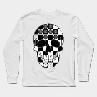 Chess Skull Long Sleeve T-Shirt